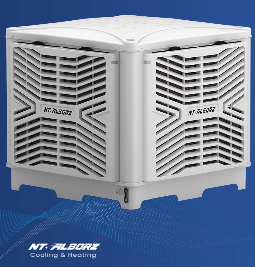 کولر نیرو تهویه البرز 18000 پایین زن بدنه پلیمری مدل NTAC9/180D