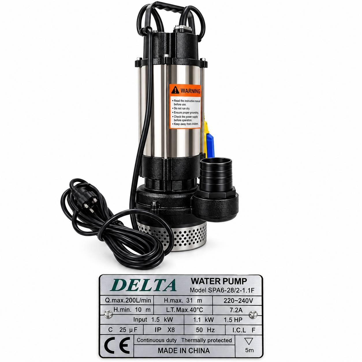 کفکش دلتا 31 متری 2 اینچ فلوتردار SPA6-28/2-1.1F
